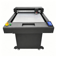 Plotter de Corte de Cama Plana de Alta Velocidad con Doble Cabezal, Cortadora Digital CNC para Muestras de Tela, Cuero, Fieltro y Cartón
