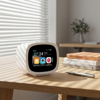 Réveil intelligent IA convivial - Écran tactile Android, connexion Wi-Fi, prévisions météo, lecteur de musique, assistant pour la maison et l'étude