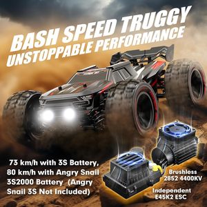 HYPER GO H14BM V3 Camioneta RC sin Escobillas a Escala 1/14, <span class=keywords><strong>4X4</strong></span> Todoterreno, Impermeable, Eléctrica, <span class=keywords><strong>de</strong></span> Alta Velocidad (50 mph), Truggy Extremo <span class=keywords><strong>de</strong></span> Resina - Product Image 3