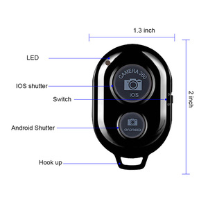 Điều Khiển Từ Xa Không Dây Nhiều Màu Màn Trập <span class=keywords><strong>Bluetooth</strong></span> Hai Nút Kích Hoạt Để Chụp Ảnh Selfie Chân Dung Chụp Ảnh Selfie Stick - Product Image 2