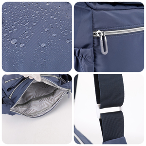 Sac bandoulière multi-zippé léger et durable, sac à bandoulière personnalisé tendance, sac à bandoulière en nylon de haute qualité, sac à bandoulière décontracté pour femmes - Product Image 4