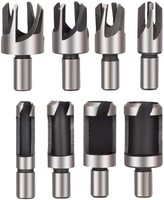 Lot de 23 outils de forage à chanfrein pour le travail du bois 1/4 "forets diamantés à tige hexagonale pour le bois