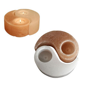 100% naturel rose sel de l'Himalaya lampe sur mesure avec bougeoir Antique dans les styles de lampe pyramide ange pour la décoration de la maison - Product Image 1