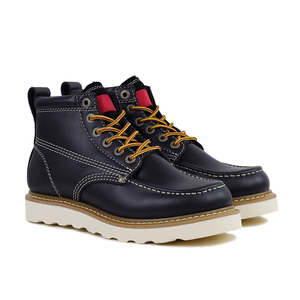 Botas de Nieve de Invierno con Forro de Lana, Estilo Cálido, Botas de Caña Alta con Cordones Delanteros para Hombre, Cuero Vacuno Genuino de Primera Capa, Perfectas - Product Image 2