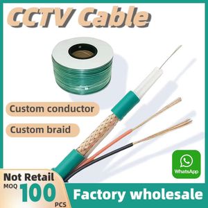 Câble coaxial RG59+2C haute vitesse 305m de marque <span class=keywords><strong>RACT</strong></span> 2026 pour caméra CCTV, câble vidéo avec alimentation, vente en gros - Product Image 4