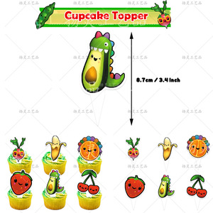 Set de Fiesta Temática de Cumpleaños de Osos y Frutas, Banner de Feliz Cumpleaños de Dibujos Animados, Combinación de Globos, Artículos de Fiesta, Decoración para Niños - Product Image 5