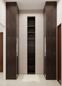 Placard intégré, placard moderne sur mesure pour chambre à coucher, ensemble de meubles, dressing avec cadre en aluminium, porte en verre - Product Image 5