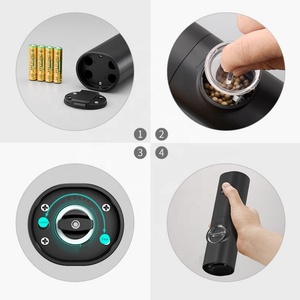 Battery Electric Automatic Salt Mill <b>Pepper</b> <b>Grinder</b> Ceramic Coarseness Adjustable Salt <b>Grinder</b> Electric <b>Pepper</b> Mill - Product Image 2
