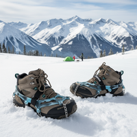 Crampons en acier pour l'alpinisme, équipement de traction pour la randonnée hivernale