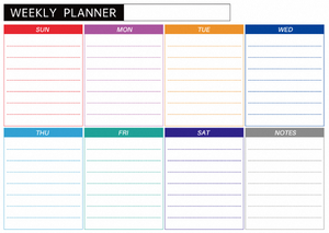 Planificateur hebdomadaire de tableau blanc de calendrier magnétique effaçable à sec interactif d'une <span class=keywords><strong>semaine</strong></span> - Product Image 2