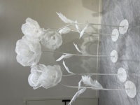 Décor de toile de fond de mariage, fleurs artificielles faites à la main pour la décoration d'événements, décorations de mariage, mur de fleurs