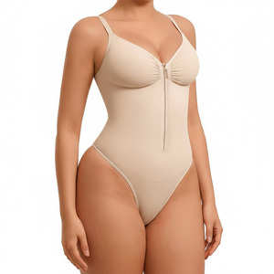 Body Modellante a Vita Alta <span class=keywords><strong>in</strong></span> Nylon Sottile con Regolazione, Effetto Push-Up per Glutei, Pezzo Unico per Donna - Product Image 6
