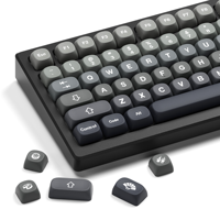 XVX gris dégradé colorant Sublimation PBT Keycap Set 132 touches personnalisé personnalisé mignon clavier mécanique