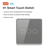 Pour les interrupteurs muraux intelligents Tuya TYSH standard UE compatibles Google Alexa et Zigbee 10A max. Réseau WiFi actuel