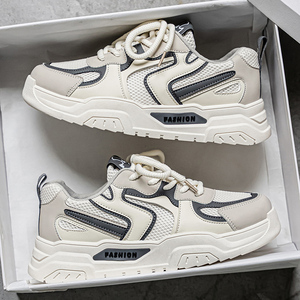 รองเท้าผ้าใบลำลองผู้ชายรุ่นใหม่จากโรงงาน ระบายอากาศได้ดี ดีไซน์ทันสมัย ใส่ได้หลากหลาย  รองเท้ากีฬาเสริมส้น รองเท้าสเก็ตบอร์ด รองเท้าลำลอง - Product Image 5