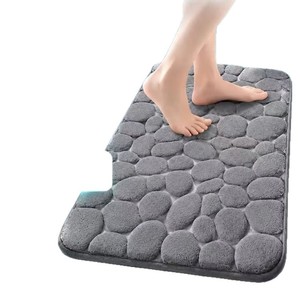 Tapis de bain Cangming en polaire corail 50x80 cm antidérapant pour salle de bain - Product Image 5