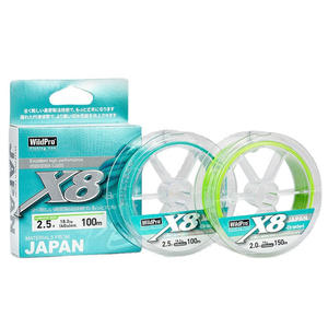 Línea de Pesca Trenzada WildPro X8 de 2.0mm y 150m, Alta Resistencia, Color Verde, Fabricada en Japón, Línea Principal Super Success - Product Image 5