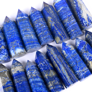 Vente en gros de tours de cristaux de pierres précieuses naturelles de haute qualité, pointe de cristal de Lapis Lazuli pour la décoration intérieure - Product Image 1
