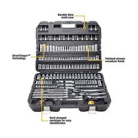 Ensemble d'outils de garage 192 pièces en chrome vanadium pour mécanicien automobile, comprenant clés à cliquet et douilles