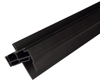 Profilé de fenêtre en PVC extrudé de haute qualité, type d'extrusion plastique pour usage en bâtiment