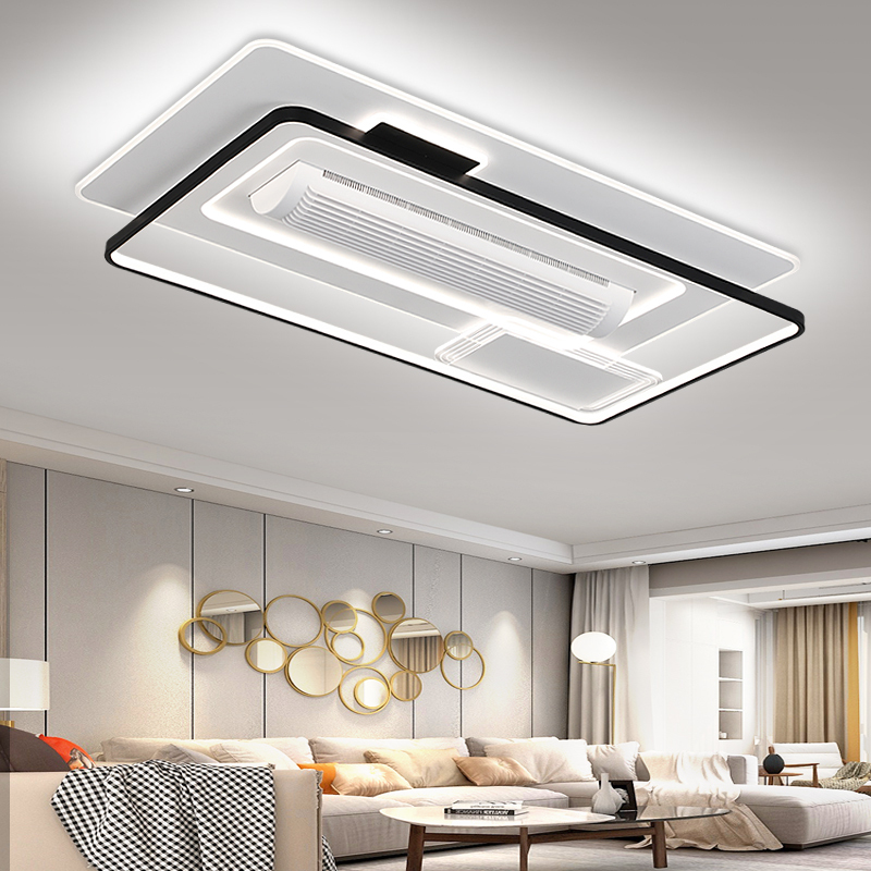 Designer Fan Light Hotel Bedroom Decorative Recessed Smart Bladeless Ceiling Fan With Light And Remote · image 4