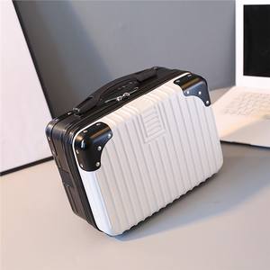 Portable mode Rectangle PVC étui grande <span class=keywords><strong>valise</strong></span> <span class=keywords><strong>de</strong></span> <span class=keywords><strong>maquillage</strong></span> cosmétique <span class=keywords><strong>vide</strong></span> pour voyage Mini bagage stockage Portable boîte d'emballage - Product Image 6