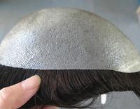 Perruque afro blonde suisse en soie pour hommes, mini perruque, toupet naturelle de couleur noire asiatique, afro-française, pour hommes