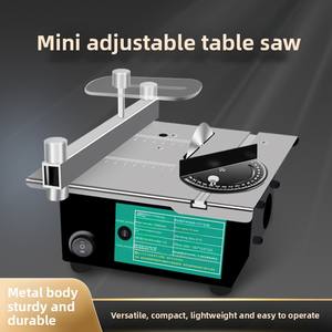 <span class=keywords><strong>Scie</strong></span> à <span class=keywords><strong>onglet</strong></span> <span class=keywords><strong>miniature</strong></span> sans fil sur batterie, mini-<span class=keywords><strong>scie</strong></span> de bureau, qualité DIY, 21V 180W, machine à découper le bois 2 pouces, multifonction tout-en-un - Product Image 4