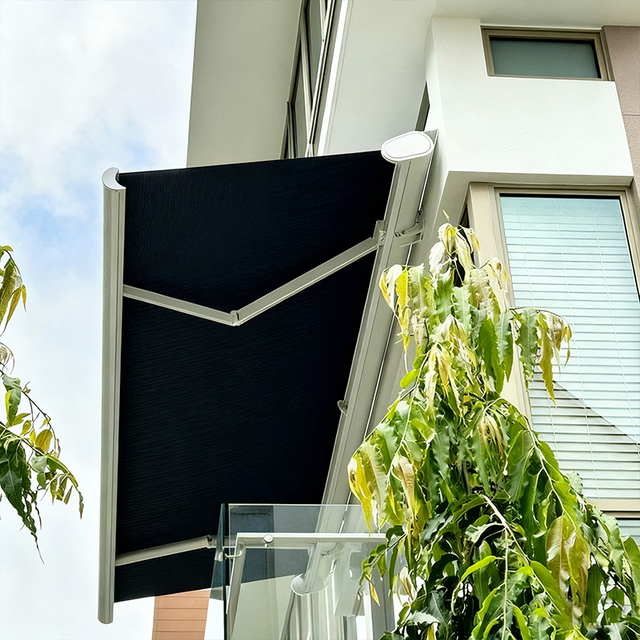 Full Box Retractable Aluminum Awning for Residential Window & Balcony Sun Protection