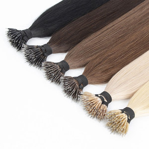Mô hình mới 12A Nga 100 Keratin phần mở rộng Remy k tip phần mở rộng tóc con người tóc phẳng tip phần mở rộng tóc - Product Image 5