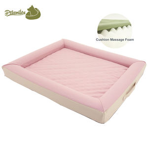 Letto <span class=keywords><strong>per</strong></span> <span class=keywords><strong>Cani</strong></span> Ortopedico di Lusso in Morbido Tessuto di Cotone con Schiuma, Rettangolare - Product Image 2