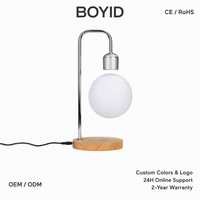 Veilleuse de Projection LED Tactile Boyid Factory, Lampe Lune à Lévitation Magnétique Moderne pour Chambre à Coucher et Salon Créatif