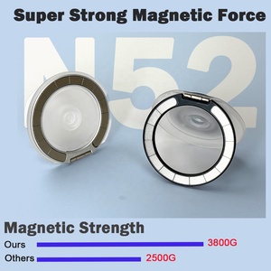 Nouveautés : Support magnétique flexible invisible avec <span class=keywords><strong>anneau</strong></span> de maintien, aimants N52, poignées pliables pour iPhone 17 - Product Image 4