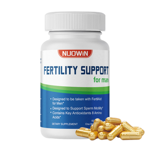 Suplemento de motilidad de esperma no hormonal certificado GMP con CoQ10 y suplementos de soporte previo a la concepción de zinc para la fertilidad masculina - Product Image 1