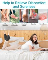 Protège-talon en gel personnalisé pour cheville, attelle de cheville fine, protège-chevilles, chaussettes de compression pour soulager la douleur, course à pied, tendon d'Achille