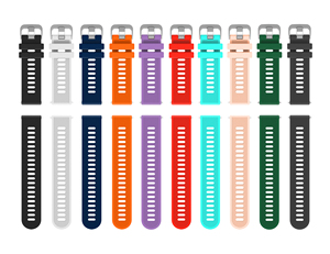 <span class=keywords><strong>Correa</strong></span> de silicona de 20mm para <span class=keywords><strong>Garmin</strong></span> 245 158, lazo de repuesto de acero inoxidable, <span class=keywords><strong>correa</strong></span> elástica ajustable para reloj inteligente deportivo - Product Image 5