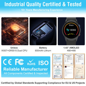 ساعة تتبع لكبار السن L10N مع زر طوارئ SOS ومراقبة معدل ضربات القلب ومقاومة للماء IP67 وشريحة 4G وشاشة لمس وإجابة على المكالمات لمدة 4 أيام - Product Image 5