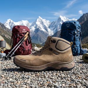 Botas de Senderismo Impermeables para Hombre ELKLAND, Punta Redonda, Suela de Goma, Entresuela de EVA, para Todas las Estaciones, Zapatos de Trekking para Exteriores - Product Image 3