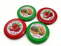 Tapa Metálica de Hojalata de Grado Alimenticio de 53 mm, Libre de BPA, Personalizable en Tamaño, Color y Diseño, a Prueba de Fugas y Niños, de Alta Calidad