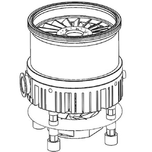 Gres yağlanmış hava soğutmalı moleküler pompa TX vakum pompası Txfb-2000z turbo pompa - Product Image 4