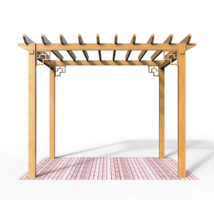 Zosi — parc <span class=keywords><strong>d</strong></span>écoratif <span class=keywords><strong>d</strong></span>'extérieur, vente en gros, Pergola en bois et plastique, Composite avec treillis de vigne - Product Image 1