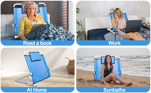 MSMT <strong>Bed</strong> Backrest Portable Backrests <strong>for</strong> <strong>Bed</strong> Folding Adjustable Sit up <strong>Back</strong> <strong>Rest</strong> Breathable Fabric <strong>Bed</strong> Chair Backrest - Product Image 4