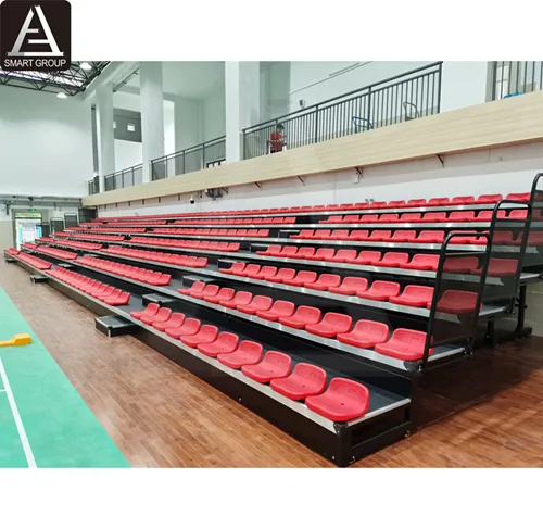 7 reihen 88ft Badminton Gericht indoor stadion versenkbare tribünen tribüne teleskop tribünen tribüne