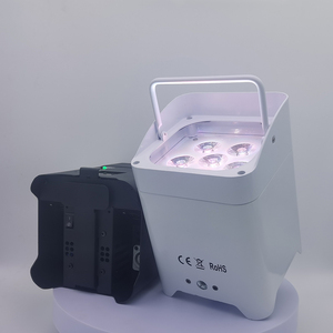 Waterproof Meter Case Can Uv Motion <b>Battery</b> Table <b>Light</b> Rgb Flashlight Stage Stand Uplight 6in1 Flat Par - Product Image 3