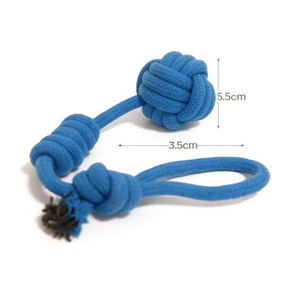 Giocattolo per cani Yommy Rope Knot 5,5 cm x 38 cm, giocattolo da masticare per animali domestici - Product Image 2