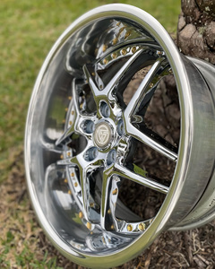 ล้อฟอร์จ 3 ชิ้น XINLAI รุ่น Custom Brushed Bronze Mesh Deep-Lip ขนาด 17-23 นิ้ว 5x112 5x114.3 5x120 สำหรับรถยนต์หรูหรา - Product Image 2