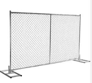 Easily Assembled Sustainable Security Fence Chain Link Fence Temporary Fence Panel