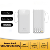 Batterie externe 10000 mAh, batterie externe portable pour téléphone, batterie externe pour téléphone portable, charge rapide avec lampe torche, écran LED, cadeau personnalisé