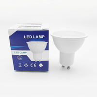 Spot LED GU10 7W de haute qualité, haute luminosité, pour chambre à coucher, salle à manger, corps en plastique encastré, hôtel, exposition