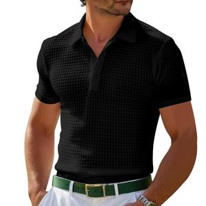Camicia Casual da <span class=keywords><strong>uomo</strong></span> elegante stile giallo brillante a griglia stile Polo stile estivo camicia da <span class=keywords><strong>uomo</strong></span> a maniche corte camicie - Product Image 6
